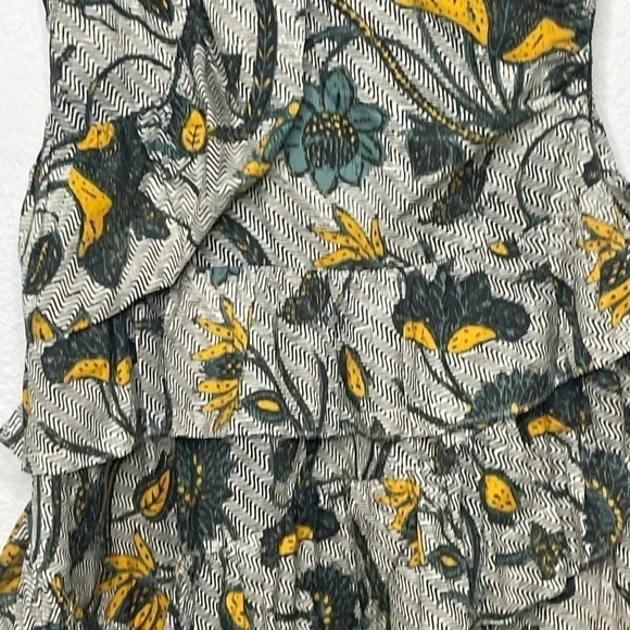 Ulla Johnson dress midi Ondine in Portofino sz 8 gray NWOT one shoulder - Picture 5 of 11